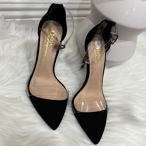 🖤🖤BLACK SUEDE HEELS - Picture 9 of 16